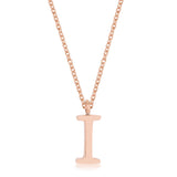 Elaina Stainless Steel I Initial Necklace