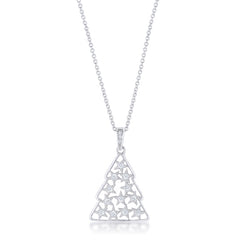 .2 ct CZ Christmas Tree Pave Holiday Pendant