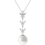 Butterfly Pearl Pendant for women