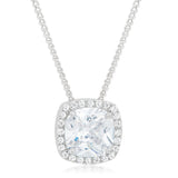 Pave Halo Pendant for women