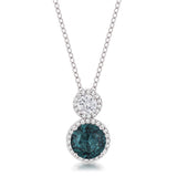 Avera - Avera 5Ct Plated Snowman Cubic Zirconia Pendant Necklace - One Size - Green