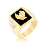 Avera Eagle Men's Ring In Polished Gold Finish