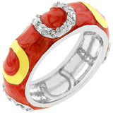 Double Enamel Horseshoe Ring