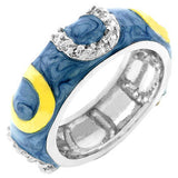 Double Enamel Horseshoe Ring