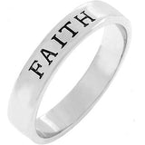 Avera Faith Fashion Band Sterling Silver Ring