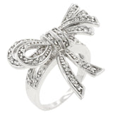 Avera Double Knot Shoelace Ring in Sterling Silver