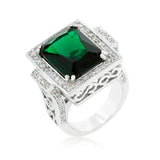 Emerald Classic Cocktail Ring