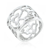 Avera Filigree Matte Ring In Sterling Silver Finish
