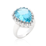 Solitaire Topaz Cocktail Ring