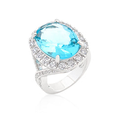 Oval Topaz Cocktail Ring