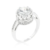 Royal Crest Filigree Cubic Zirconia Ring