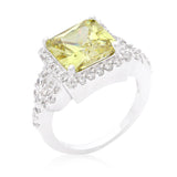 Halo Style Princess Cut Cocktail Ring