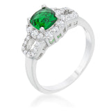 Liz 1.1ct Emerald CZ Classic Ring