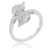 Liana 0.1ct CZ Leaf Wrap Ring