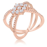 Mindy 0.8ct CZ Delicate Triple Wrap Ring