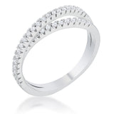 Mara 0.4ct CZ Intertwined Simple Ring