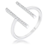 Sharna 12ct CZ Parallel Contemporary Ring