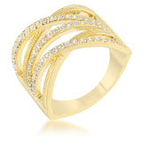 Greta 0.57ct CZ Wide Cocktail Cable Ring