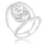 Maura 2.4ct CZ Contemporary Cocktail Ring