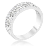 Rema 0.4ct CZ Contemporary Infinity Band Ring