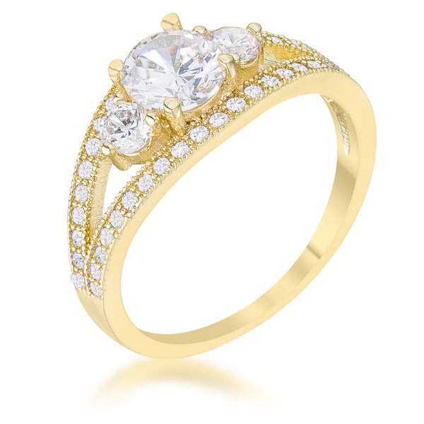 Genna 1.1ct CZ 14k Delicate Classic Ring