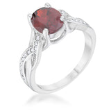 Justine 2ct CZ Classic Oval Ring