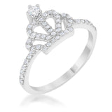 Elina 0.36ct CZ Simple Crown Ring