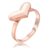 Stainless Steel Adjustable Heart Ring
