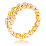 CZ Round Cut Flexible Chain Ring