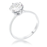 2 Carat Single Stone CZ Classic Solitaire Ring