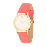 Avera Classic Leather Watch In Pink